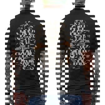 So Hard Not To Stare Western Farm Musician Honky Tonk Men's Back Print T-Shirt | Mazezy