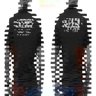 Sober Since Sobriety Anniversary Idea For Sober Est 2024 Men's T-shirt Back Print | Mazezy