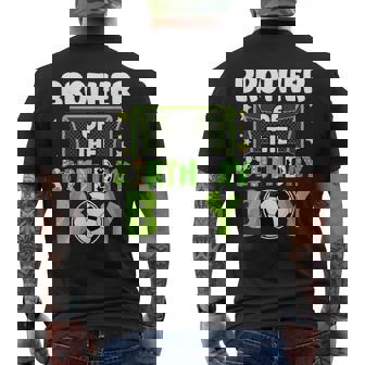 Soccer Brother Birthday Boy Party Soccer Family Matching Men's T-shirt Back Print - Thegiftio