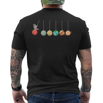 Solar System Cradle Astrophysicist Space Enthusiasts Men's T-shirt Back Print - Thegiftio UK