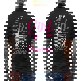 Sólo Una Chica Que Ama El Boxeo Camiseta Hombre Estampado Espalda - Regaloses