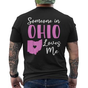 Someone In Ohio Loves Me Men's T-shirt Back Print - Thegiftio