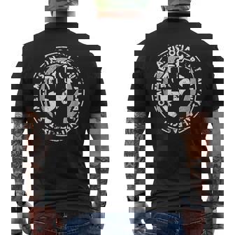 Sometimes Antisocial Always Anti-Facist Anti-Nazi Anti-Evil Men's Back Print T-Shirt | Mazezy