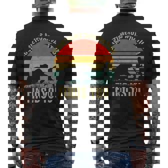 Sometimes Motivation Finds You Bear Running Men's T-shirt Back Print - Monsterry