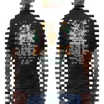 Soon To Be Auntie Jungle Animal Safari Gender Reveal Men's T-shirt Back Print - Monsterry