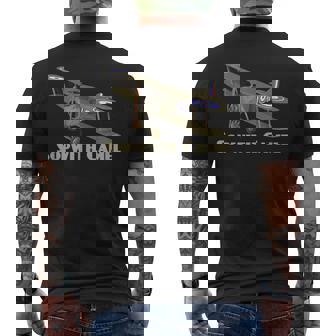 Sopwith Camel WW1 Fighter Plane British Biplane Men's Back Print T-Shirt | Mazezy