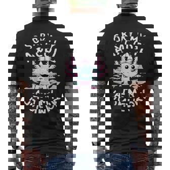 Sorry My Axolotl Ate My Homework Kawaii Axolotl Men's T-shirt Back Print - Thegiftio