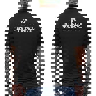 Soy Príncipe Mi Nombre Es Príncipeoy Príncipe Personalizado Camiseta Hombre Estampado Espalda - Regaloses