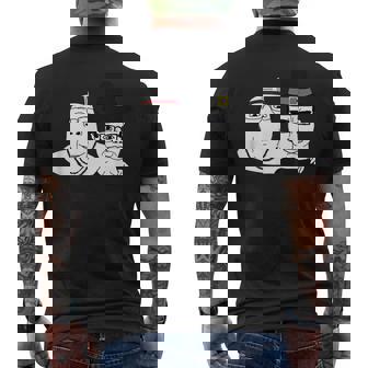 Soyjak Wojak Soyboy Thanksgiving Pilgrim Native America Chud Men's T-shirt Back Print | Mazezy