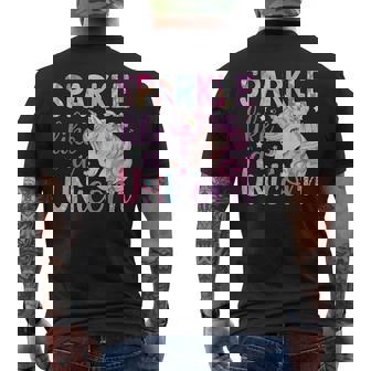 Sparkle Like A Unicorn Men's T-shirt Back Print - Thegiftio