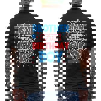 Spider Web Brother Of The Birthday Boy Men's T-shirt Back Print - Monsterry