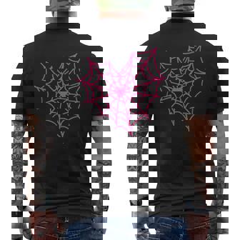 Spiderweb Love Spooky To Rock Halloween Night In Men's Back Print T-Shirt | Mazezy