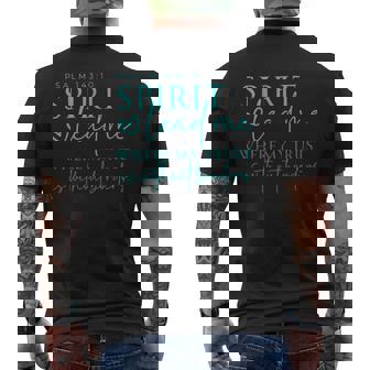 Spirit Lead Me Where My Trust Is Without Borders Christian Men's T-shirt Back Print | Mazezy