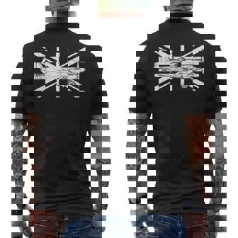 Spitfire Uk Raf Ww2 航空機 飛行機 スーパーマリン メンズTシャツ バックプリント - Kawaiitshirt