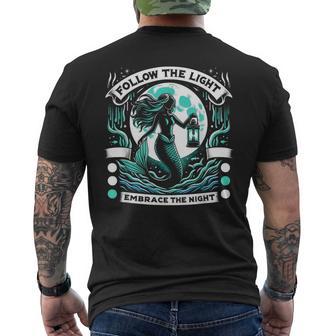 Spooky Sirens Horror Mermaid Creepy Mermaid Haunted Sea Men's T-shirt Back Print - Thegiftio UK