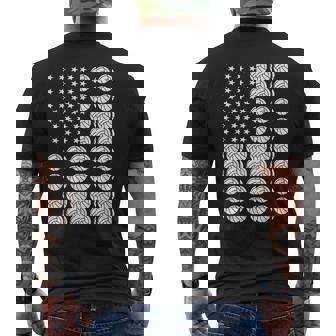 Sport Us Flag Netball Men's Back Print T-Shirt | Mazezy