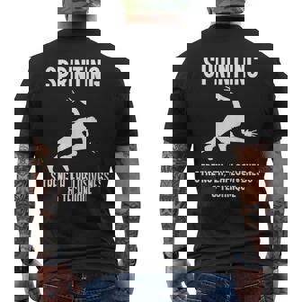 Sprint Compétences Ironie Duort Course À Piedur Courte T-shirt imprimé au dos - Cadeauxyz