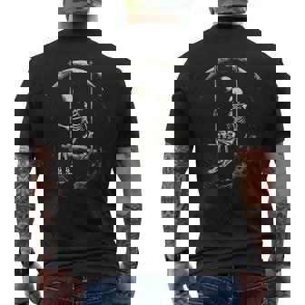Squelettee Balançantur La Lune T-shirt imprimé au dos - Cadeauxyz