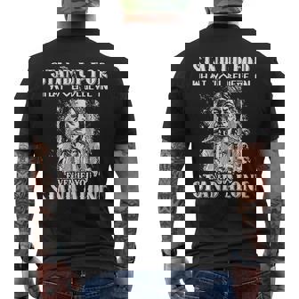 Stand Up For What You Believe In Even If You Stand Alone Men's T-shirt Back Print | Mazezy