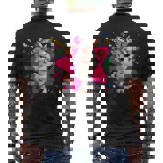 Star Joy Booba Laughs And Has Fun Men's T-shirt Back Print - Monsterry