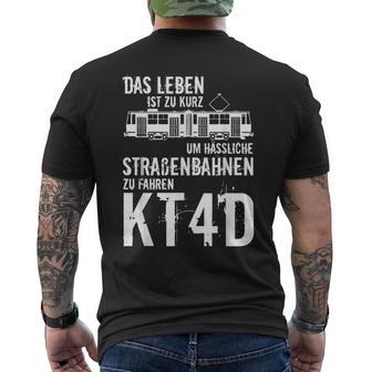 Statement Das Leben Ist Zu Kurz Kt4d Tatratraßenbahn T-Shirt mit Rückendruck - Geschenkecke
