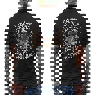 I Stay Home I Read Books I Pet My Cat I Regret Nothing Men's T-shirt Back Print | Seseable UK