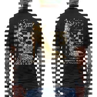 Stepping Into My 75Th Birthday With God's Grace & Mercy Men's T-shirt Back Print | Seseable UK