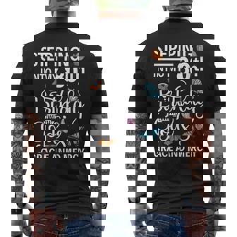 Stepping Into My 80Th Birthday With Gods Grace And Mercy Men's T-shirt Back Print - Thegiftio