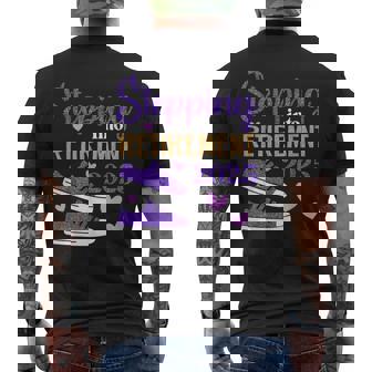 Stepping Into Retirement 2025 Celebration Men's T-shirt Back Print | Seseable UK