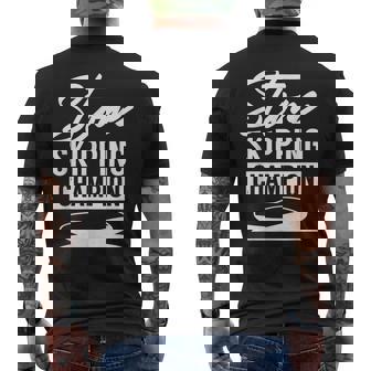 Stone Skipping Champion Skip Skipper Stones Men's Back Print T-Shirt | Mazezy