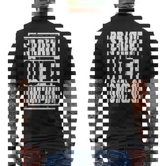 Straight Outta Comic-Con Anime Lover Cosplay Men's T-shirt Back Print - Thegiftio