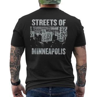 Streets Of Minneapolis Right Now Men's T-shirt Back Print - Thegiftio UK