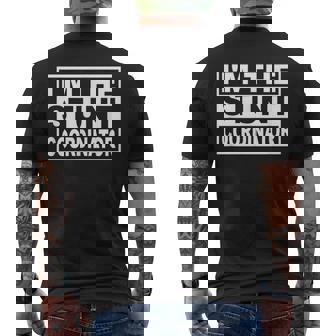 Stunt Coordinator Cuadrado Gráfico Camiseta Hombre Estampado Espalda - Regaloses