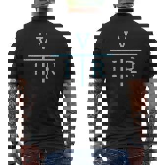 Subtle Ohms Law Equations Electrical Electronics Engineer Men's Back Print T-Shirt | Mazezy