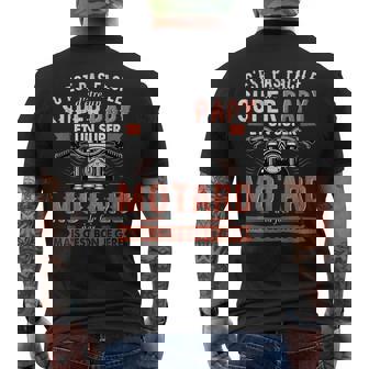 Super Papy Motard Motorcycliste Motocyclisme Fête Pères T-shirt imprimé au dos - Cadeauxyz
