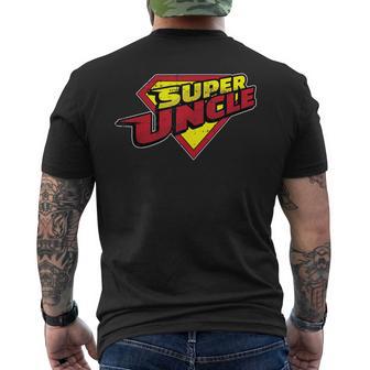 Super Uncleuper Hero Great Cool Nipote E Nipote Regali T-shirt da uomo con stampa posteriore - Novitaregali