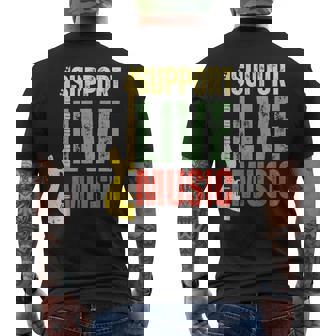 Support Live Music Lovers Music Concert Festival Local Bands Men's T-shirt Back Print - Thegiftio