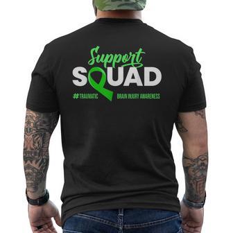 Support Tbi Support Squad Traumatic Brain Injury Awareness Men's T-shirt Back Print - Thegiftio UK