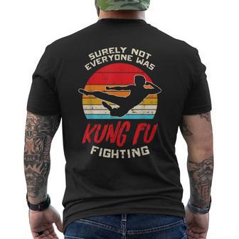 Surely Not Everyone Was Kung Fu Fighting Martial Arts T-shirt da uomo con stampa posteriore - Novitaregali