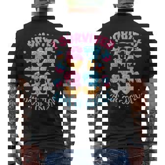 I Survived 100 Days Of School 6733 Days Teachers 100Th Day Men's T-shirt Back Print | Seseable UK