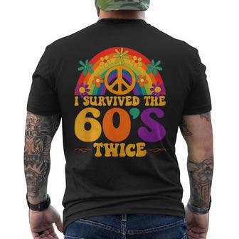 I Survived The 60'S Twice Men's T-shirt Back Print - Thegiftio UK