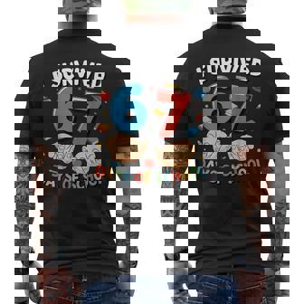 I Survived 67 Days Of School Six Seven 6 7 Meme Z Gen Men's T-shirt Back Print | Seseable UK