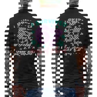 I Survived 67 Days Of School Vaporwave 6-7 Men's T-shirt Back Print | Seseable CA