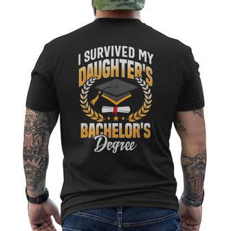I Survived My Daughters Bachelor's Degree Men's T-shirt Back Print - Thegiftio UK