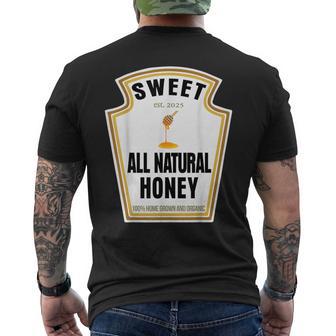 Sweet Natural Honey Condiment Spice Costume Party Matching Men's T-shirt Back Print - Thegiftio UK