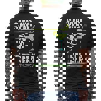 Swing Sip Repeat Golf Margarita Lover Golfer Tank Top Men's Back Print T-Shirt | Mazezy