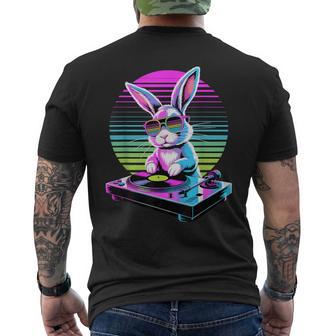 Synthwave Lapin Dj Lunettes Lapins T-shirt imprimé au dos - Cadeauxyz