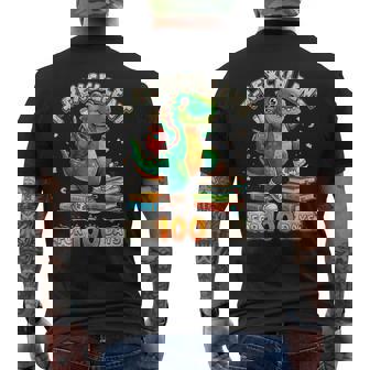 T-Rexcellent For 100 Days Dinosaur T-Rex 100Th Day Of School Men's T-shirt Back Print - Thegiftio