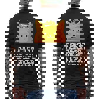 Tacocatpelled Backwards Is Tacocat ファニータコスキャットギフト メンズTシャツ バックプリント - Kawaiitshirt