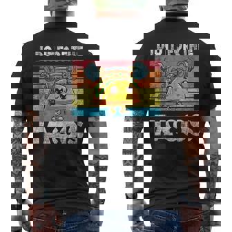 I Do It For The Tacos Mexican Workout Retro Taco Tuesday Men's T-shirt Back Print | Mazezy